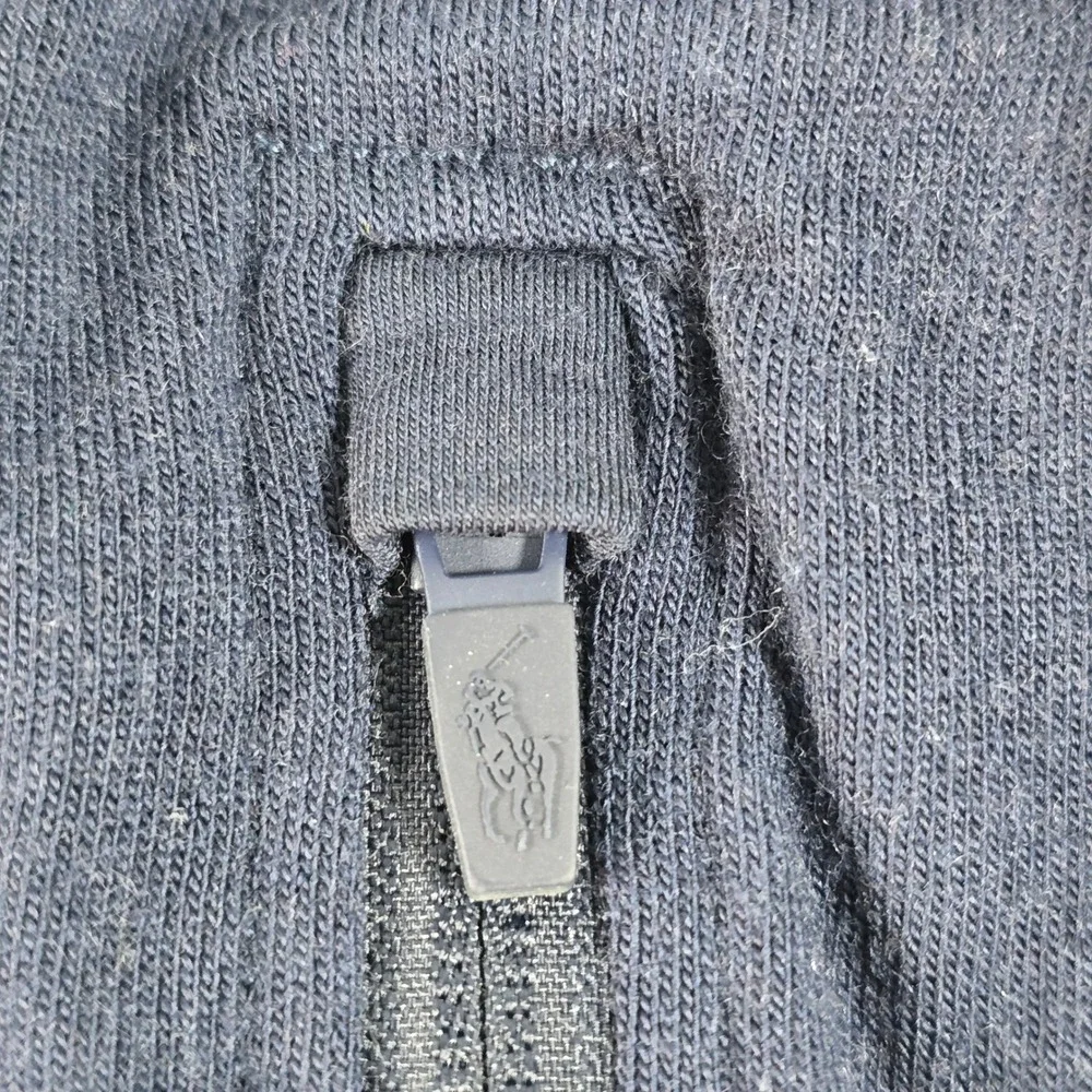 Polo Ralph Lauren Mens‎ Navy Blue 100% Wool Quarter Zip Pullover Sweater Medium